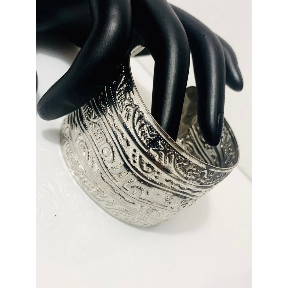 Textured Boho cuff bracelet